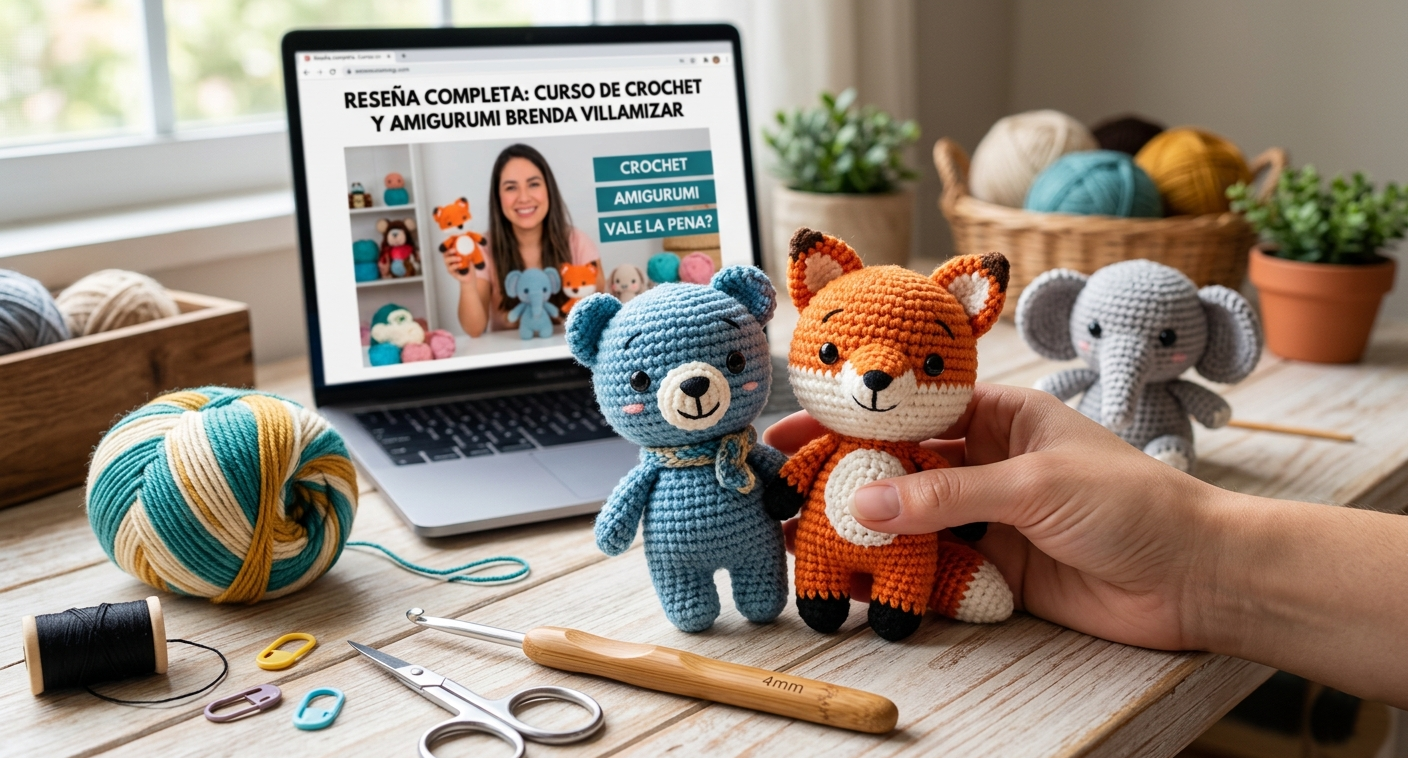 Curso de crochet y amigurumi: Reseña de Brenda Villamizar 2026 ¿Vale la Pena?