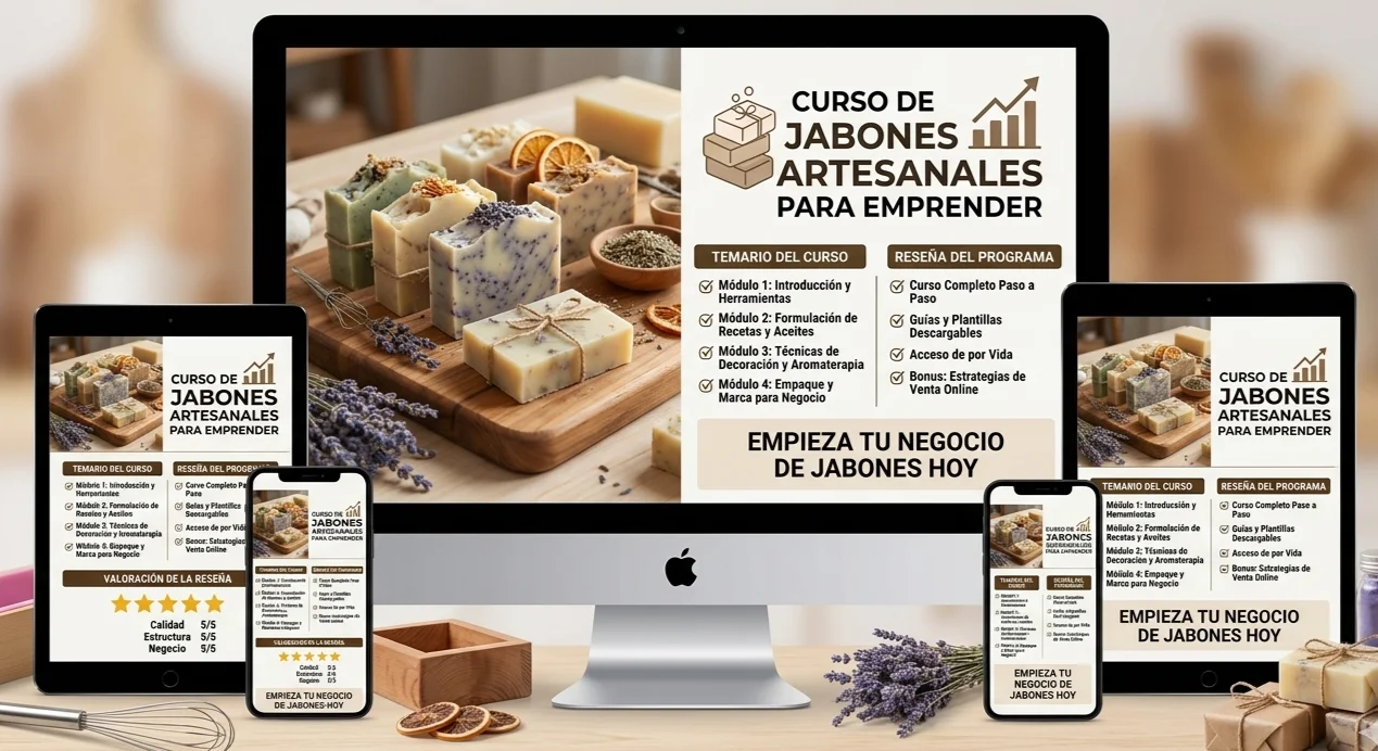 CURSO 2×1 VELAS Y JABONES ARTESANALES: Reseña completa