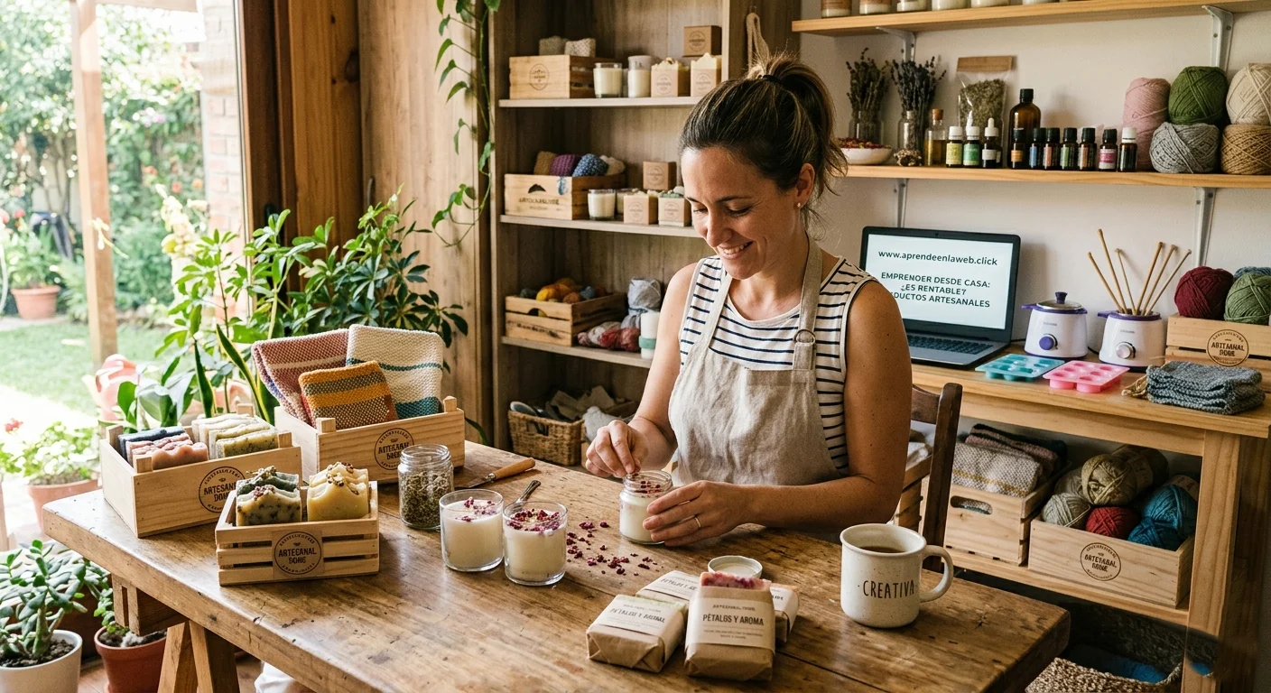 Guía: ¿Es rentable emprender desde casa con productos artesanales?